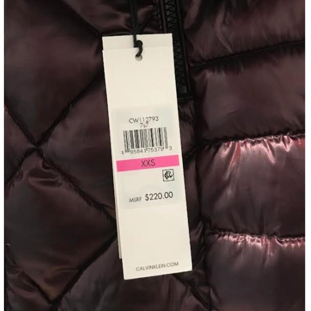 CALVIN KLEIN HOODED PACKABLE DOWN ZIP PUFFER COAT… - image 6